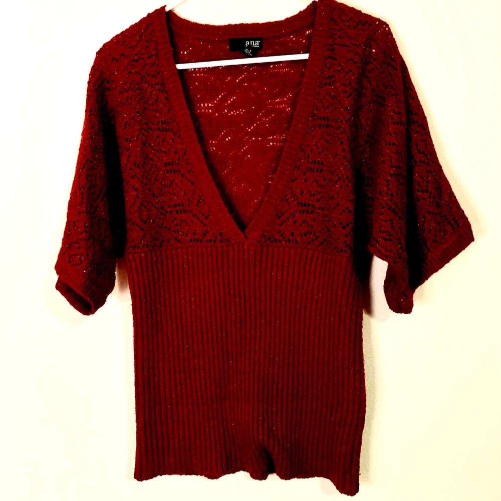 Red sparkle sweater
